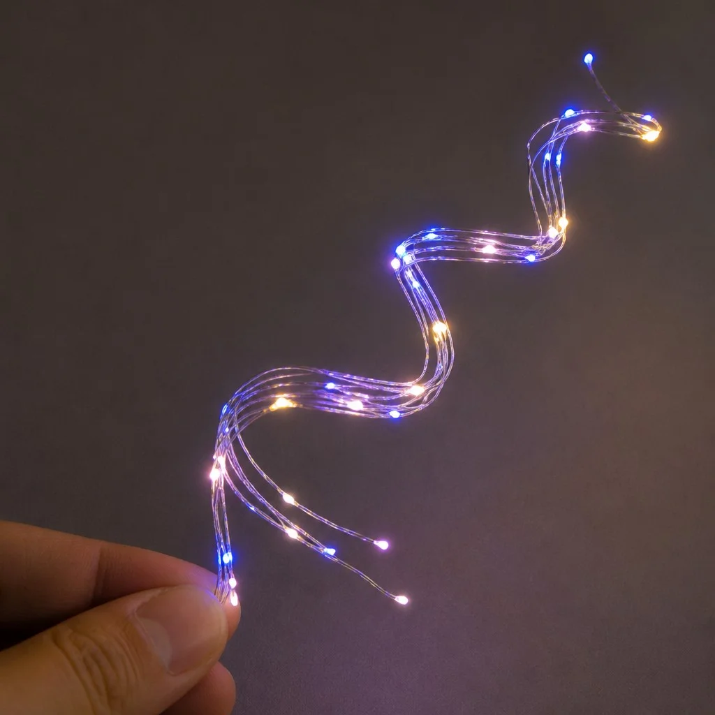Гірлянда «Кінський хвіст» MA404multi 500 LED, 2,5 м • Світлодіодна гірлянда-пучок на 20 ниток з різнокольоровим статичним світінням від мережі 220 В для ялинки, вікон і вітрин