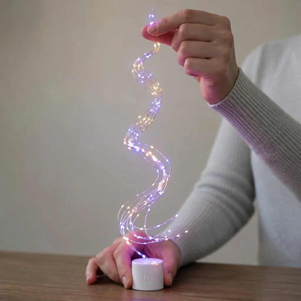 Гірлянда «Кінський хвіст» MA404multi 500 LED, 2,5 м • Світлодіодна гірлянда-пучок на 20 ниток з різнокольоровим статичним світінням від мережі 220 В для ялинки, вікон і вітрин